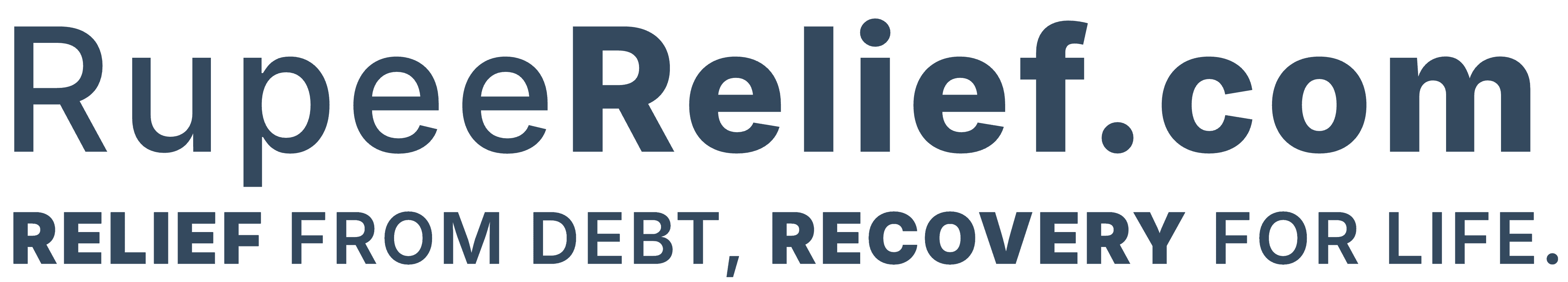 RupeeRelief grey logo